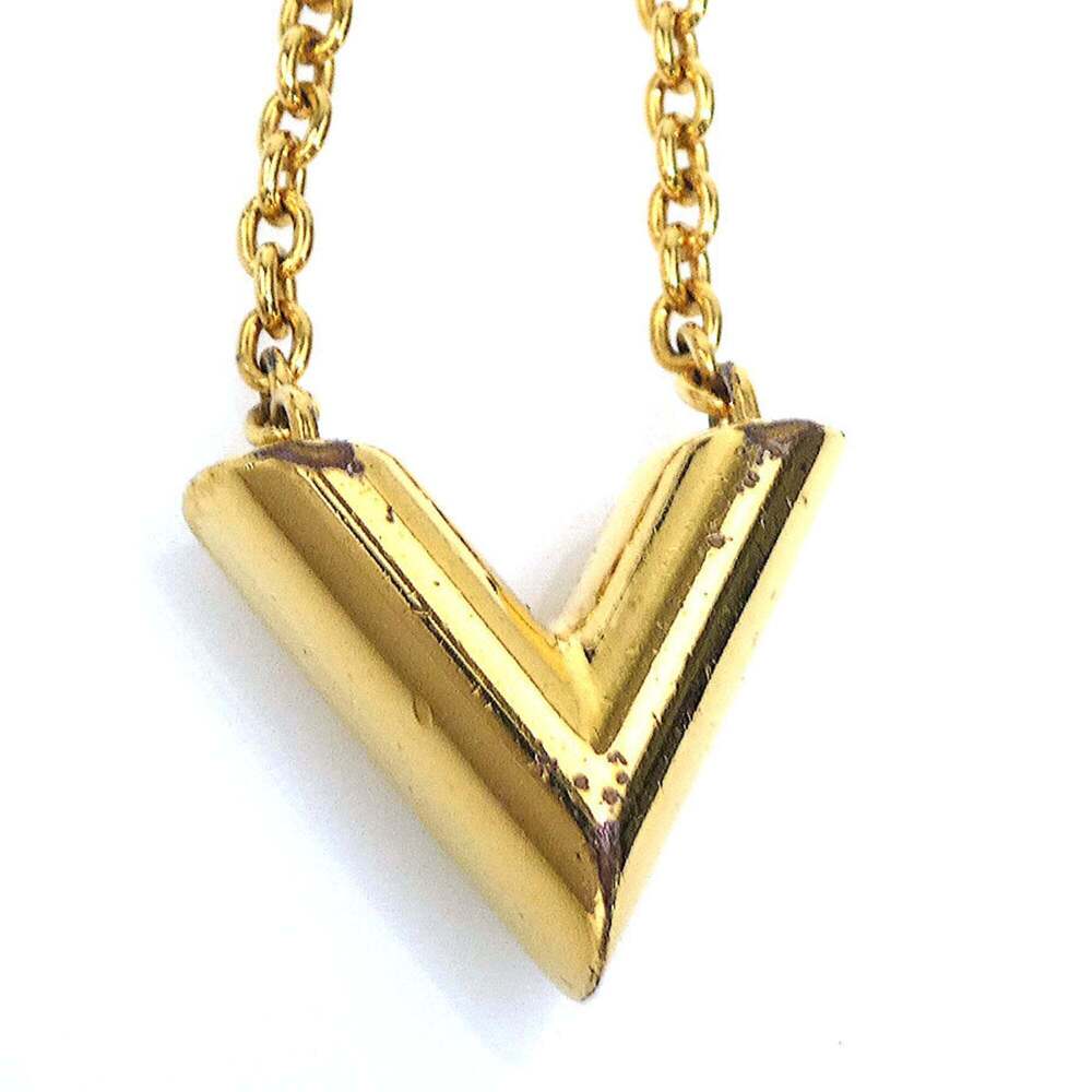 LOUIS VUITTON Gold Necklace - Picture 4 of 11